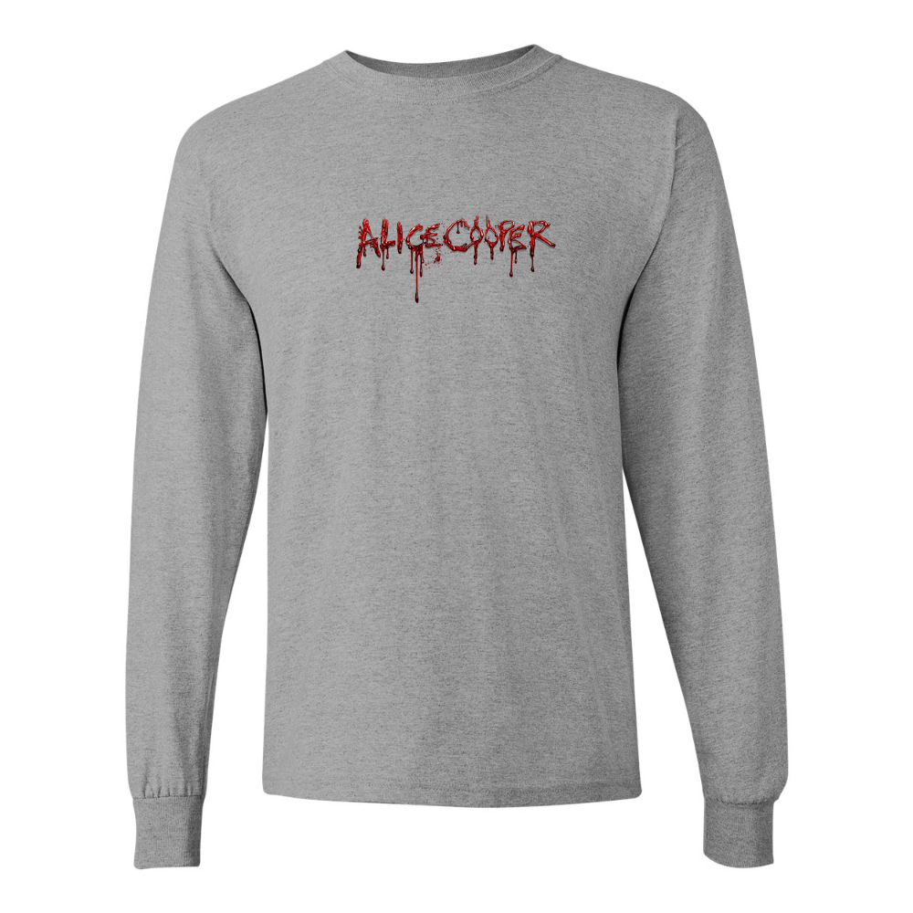 Men's Alice Cooper Logo Gildan Heavy Cotton Long Sleeve T-Shirt