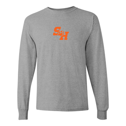 Men's Sam Houston State Bearkats Logo Gildan Heavy Cotton Long Sleeve T-Shirt