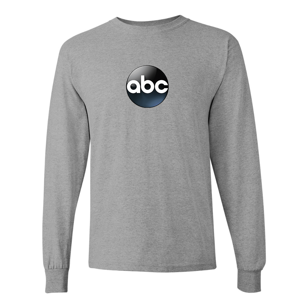Men's Abc Logo Gildan Heavy Cotton Long Sleeve T-Shirt