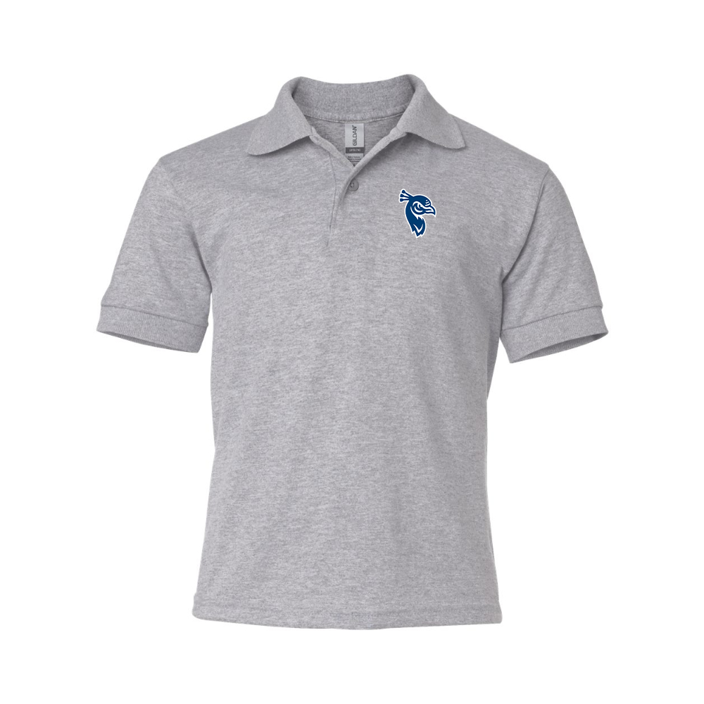 Youth Saint Peters Peacocks Logo Gildan Dry Blend Jersey Polo
