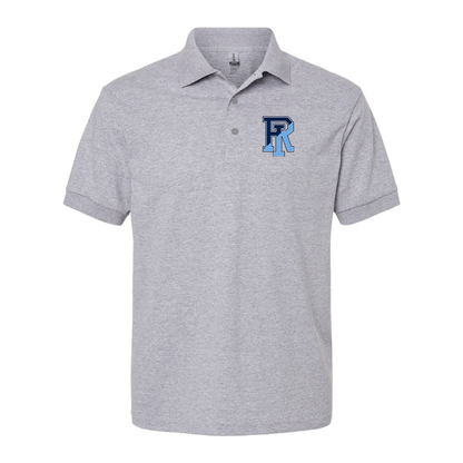 Men's Rhode Island Rams Logo Gildan Dry Blend Jersey Polo