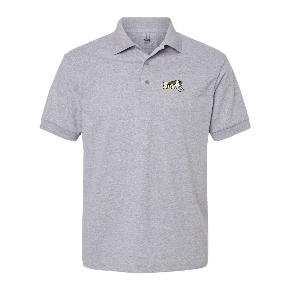 Men's Siena Saints Logo Gildan Dry Blend Jersey Polo