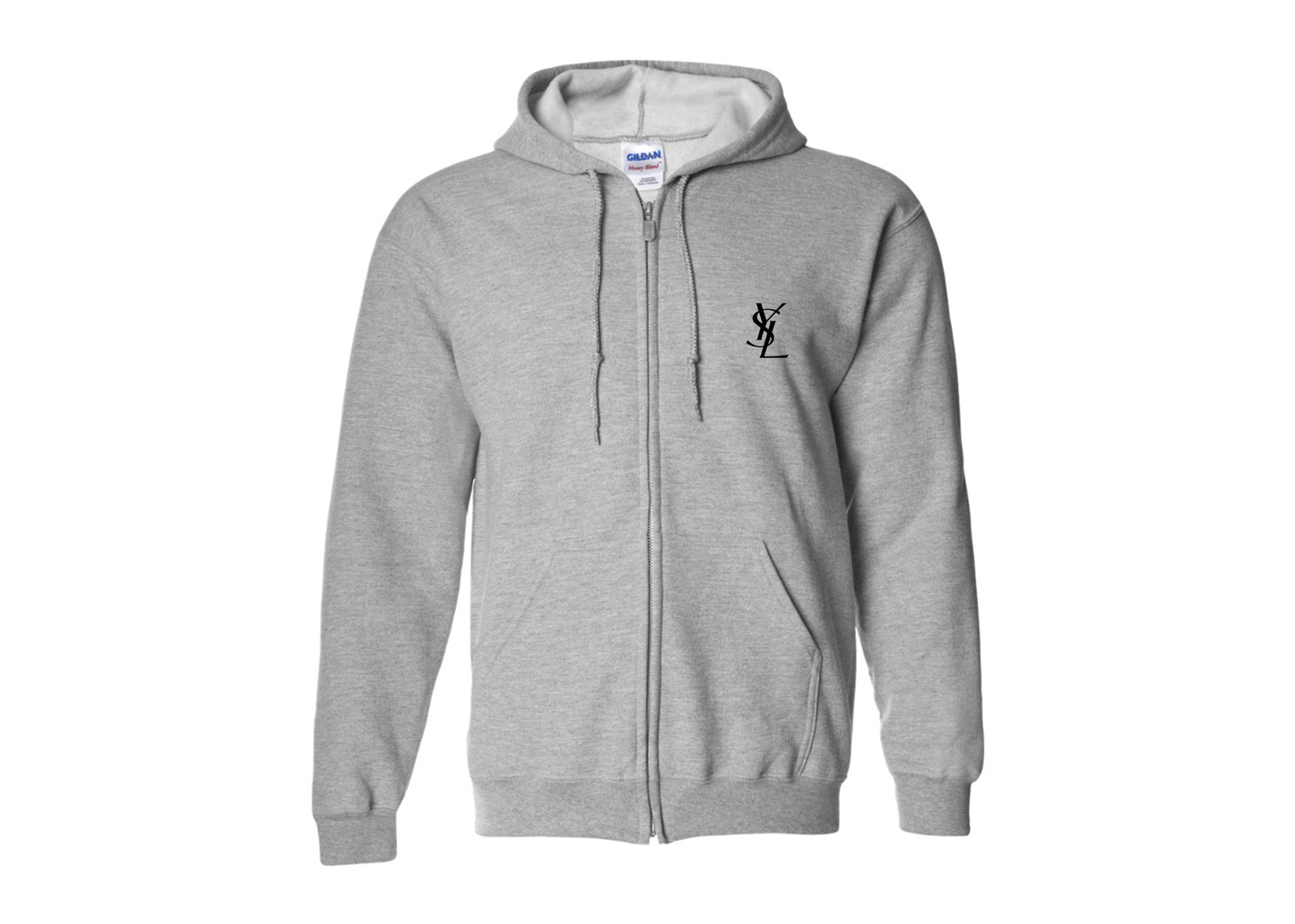 Men's YSL Gildan  Heavy Blend Full Zip Hooded Sweatshirt
