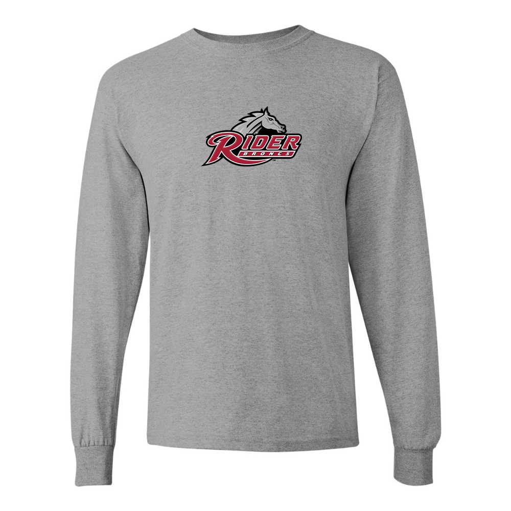 Men's Rider Broncs Logo Gildan Heavy Cotton Long Sleeve T-Shirt