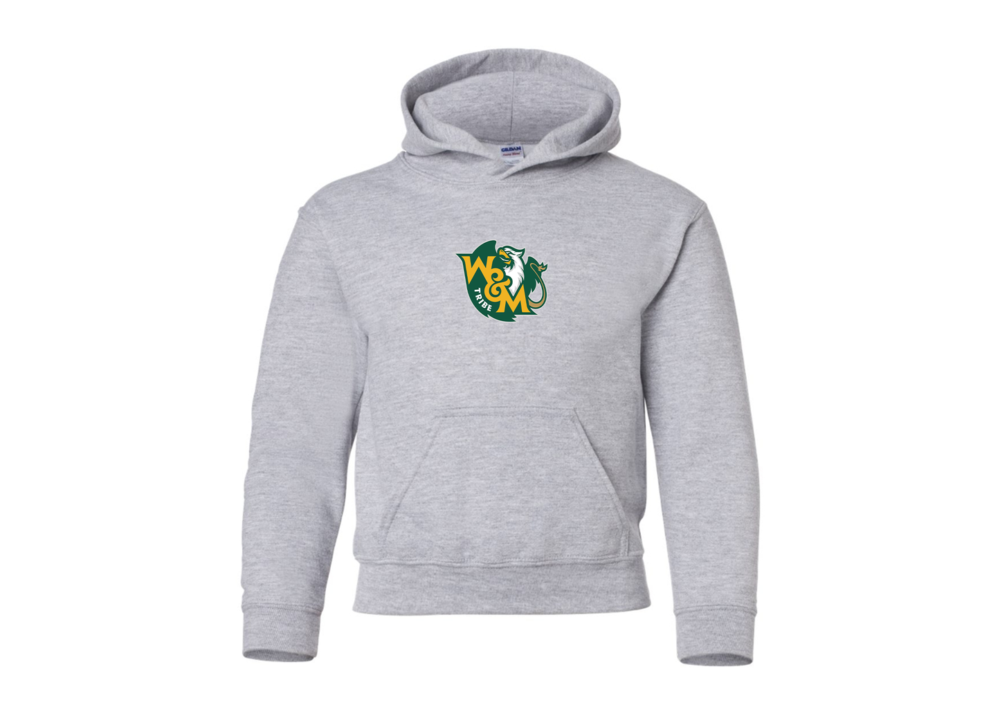 Youth William and Mary Tribe Gildan Heavy Blend  Hooded Sweatshirt