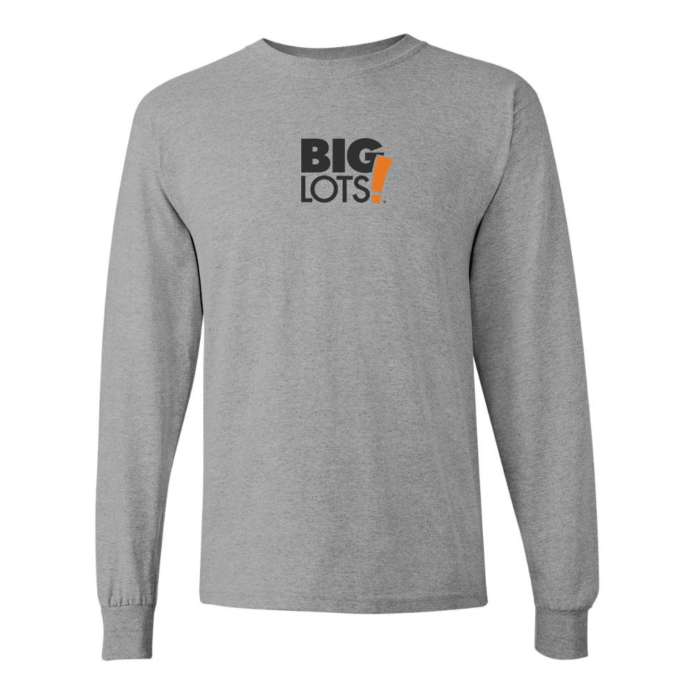 Men's Big Lots Logo Gildan Heavy Cotton Long Sleeve T-Shirt
