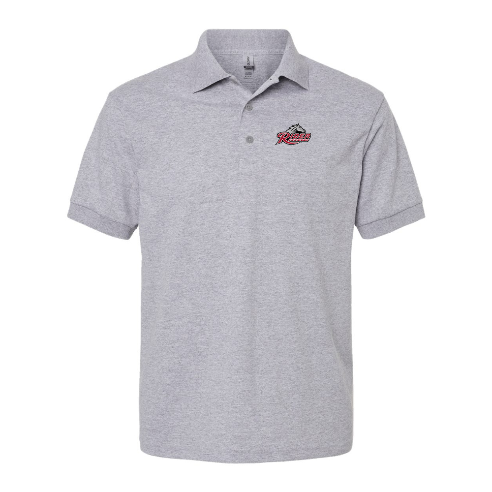 Men's Rider Broncs Logo Gildan Dry Blend Jersey Polo