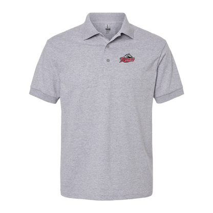 Men's Rider Broncs Logo Gildan Dry Blend Jersey Polo