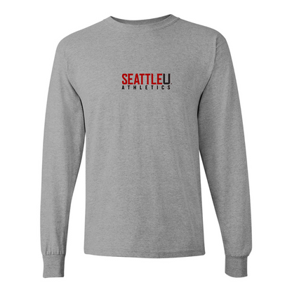 Men's Seattle Redhawks Logo Gildan Heavy Cotton Long Sleeve T-Shirt