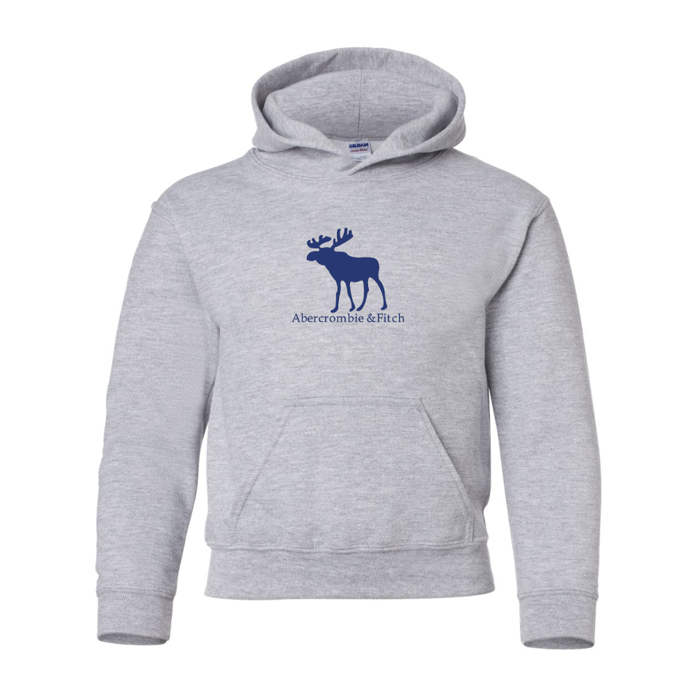 Youth Abercrombie & Fitch Moose Logo Gildan Heavy Blend  Hooded Sweatshirt