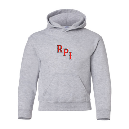 Youth RPI Engineers Logo Gildan Heavy Blend  Hooded Sweatshirt