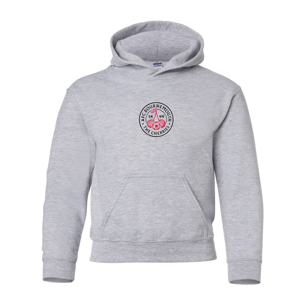 Youth AFC Bournemouth Soccer Logo Gildan Heavy Blend  Hooded Sweatshirt