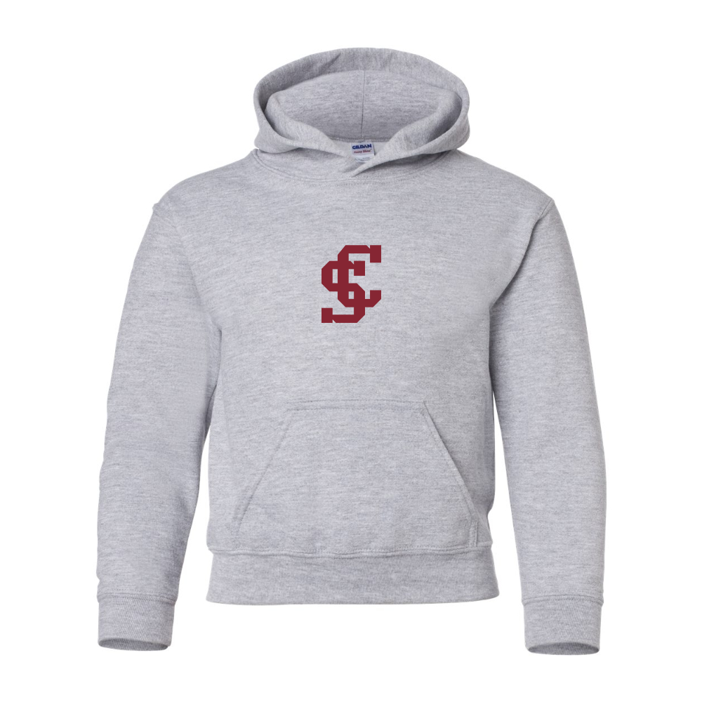 Youth Santa Clara Broncos Logo  Gildan Heavy Blend  Hooded Sweatshirt