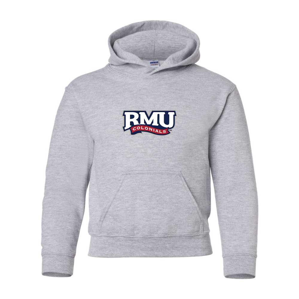 Youth Robert Morris Colonials Logo Gildan Heavy Blend  Hooded Sweatshirt