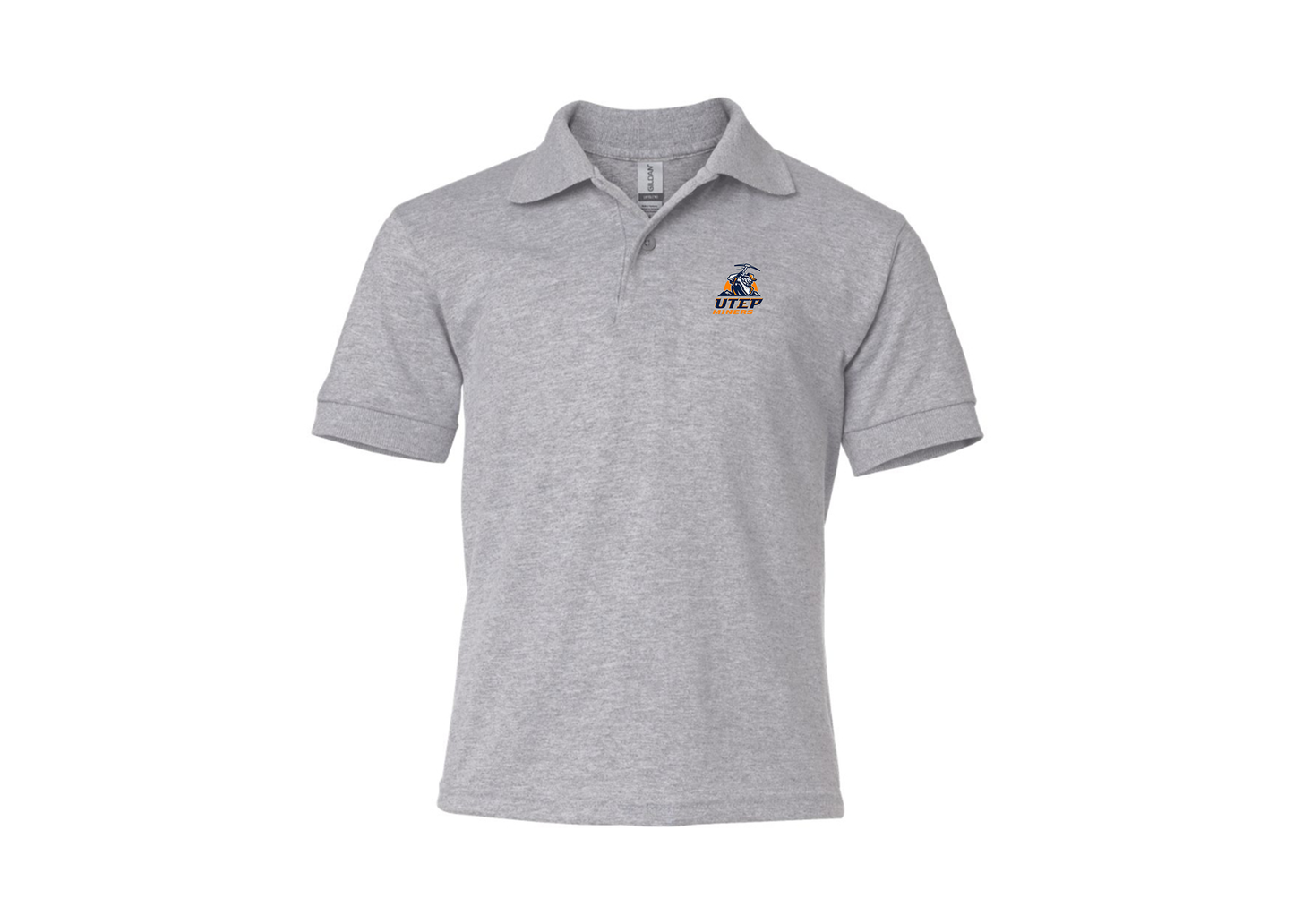Youth UTEP Miners Gildan Dry Blend Jersey Polo