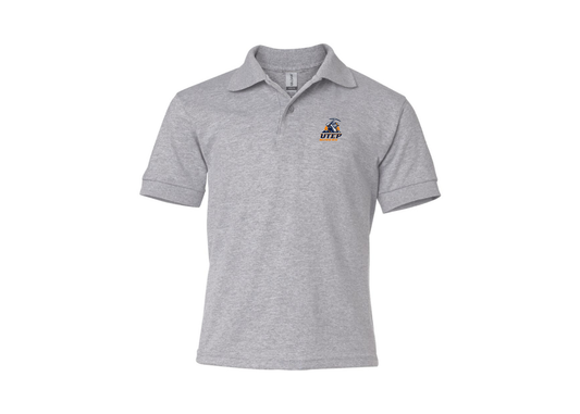 Youth UTEP Miners Gildan Dry Blend Jersey Polo