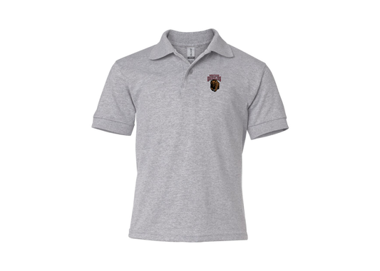 Youth Montana Grizzliesl  Gildan Dry Blend Jersey Polo