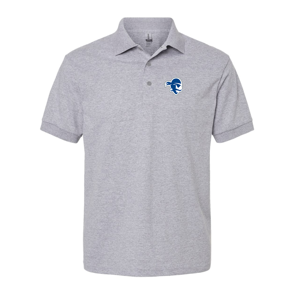 Men's Seton Hall Pirates Logo Gildan Dry Blend Jersey Polo
