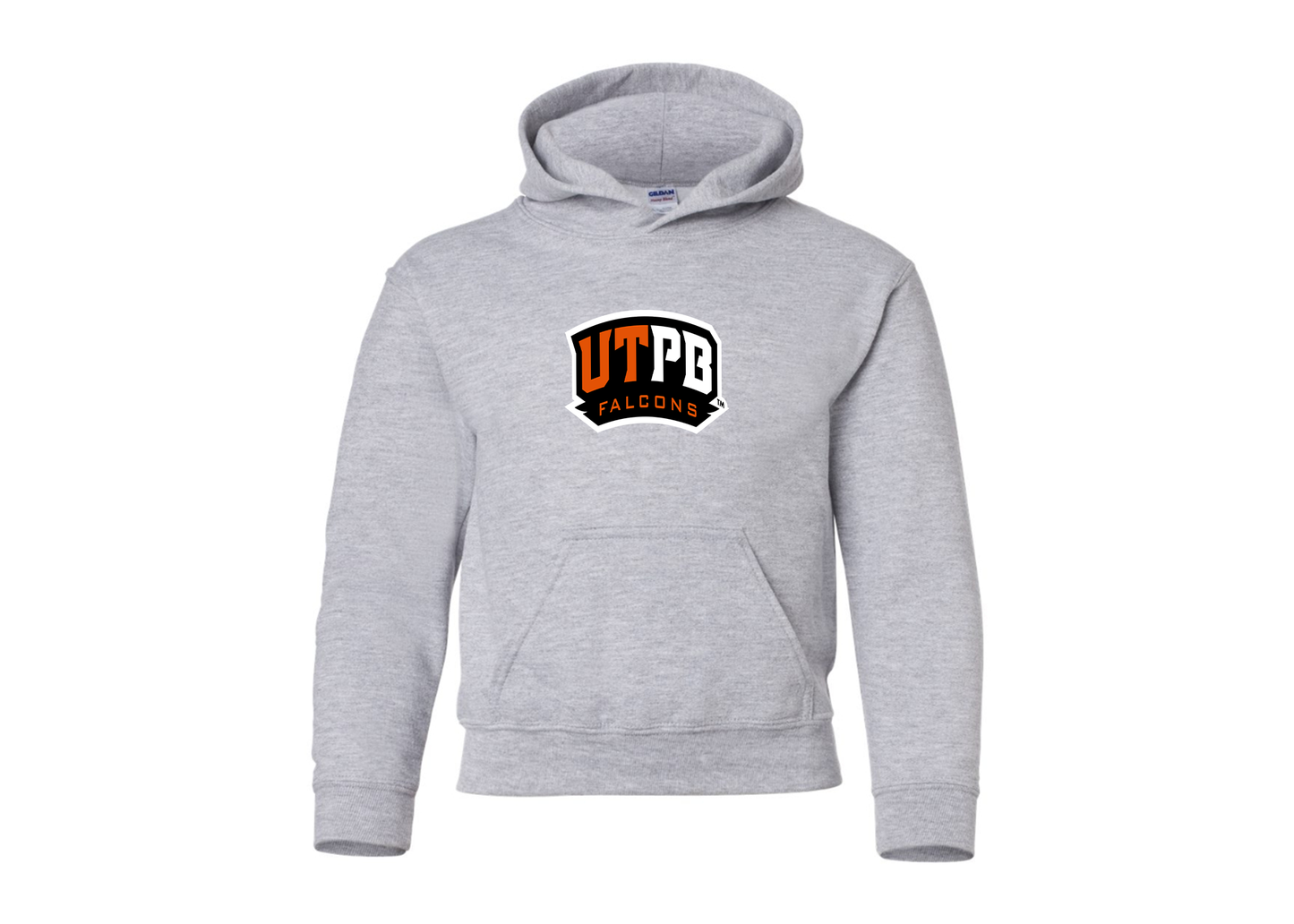 Youth UTPB Falcons Gildan Heavy Blend  Hooded Sweatshirt