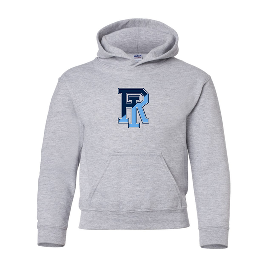 Youth Rhode Island Rams Logo Gildan Heavy Blend  Hooded Sweatshirt