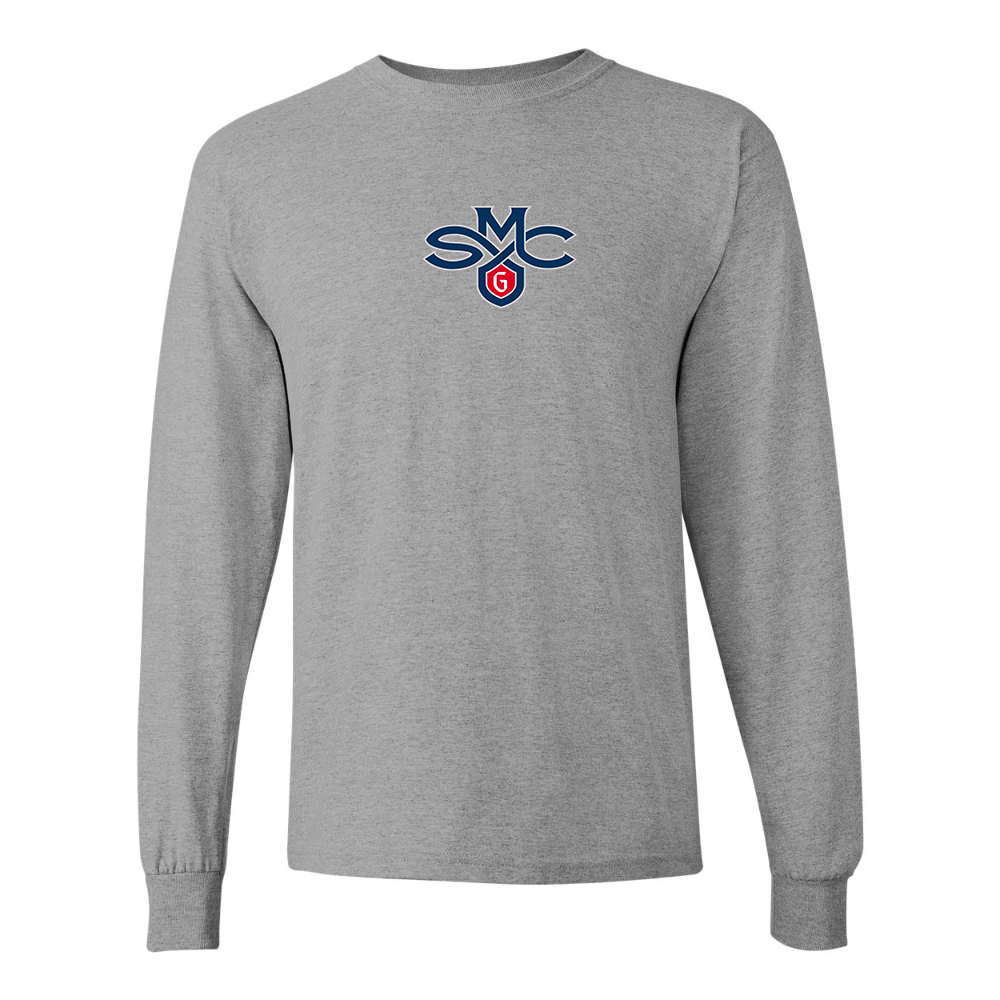 Men's Saint Marys Gaels Logo Gildan Heavy Cotton Long Sleeve T-Shirt