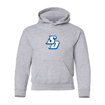Youth San Diego Toreros Logo Gildan Heavy Blend  Hooded Sweatshirt