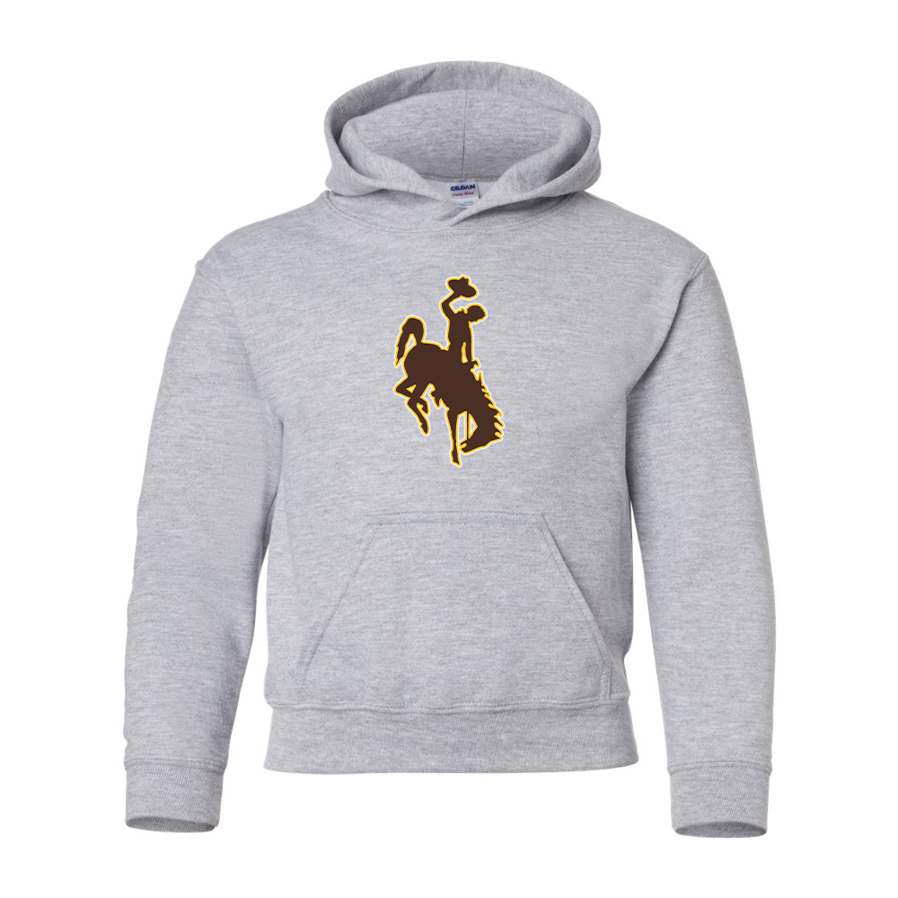 Youth Wyoming Cowboys Gildan Heavy Blend  Hooded Sweatshirt