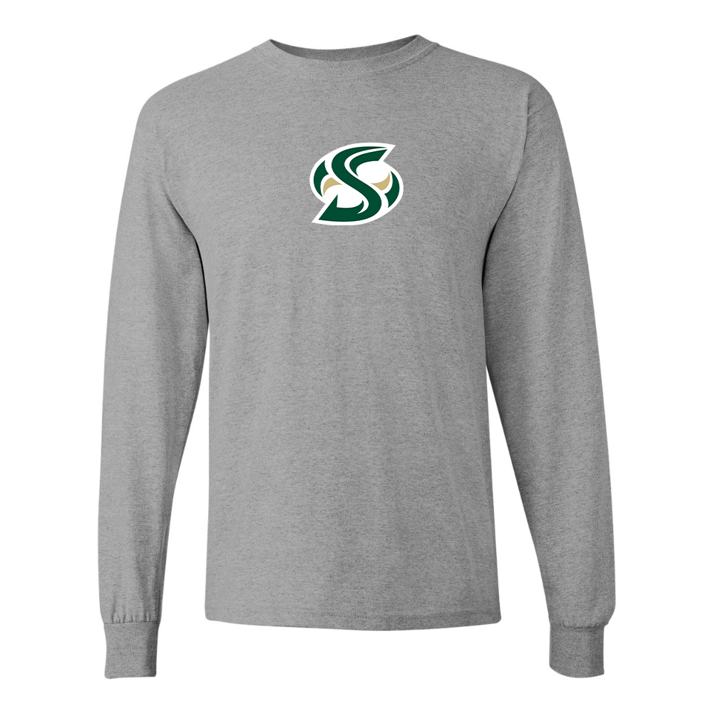 Men's Sacramento State Hornets Logo  Gildan Heavy Cotton Long Sleeve T-Shirt