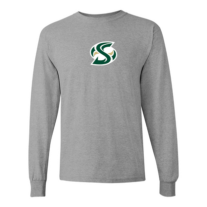 Men's Sacramento State Hornets Logo  Gildan Heavy Cotton Long Sleeve T-Shirt