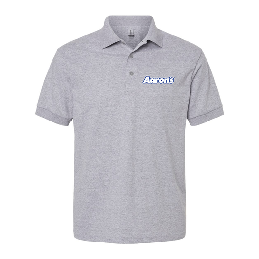 Men's Aaron_s Logo Gildan Dry Blend Jersey Polo