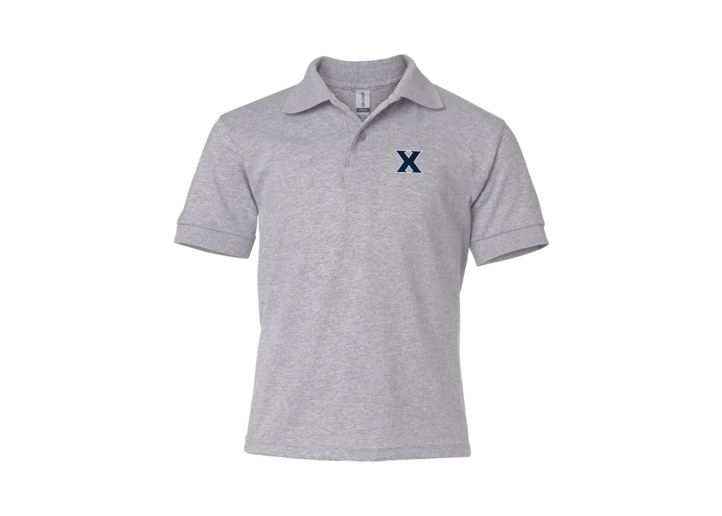 Youth Xavier Musketeers Gildan Dry Blend Jersey Polo