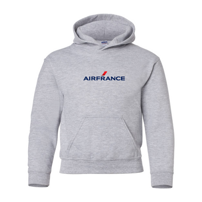 Youth Air France Logo Gildan Heavy Blend  Hooded Sweatshirt
