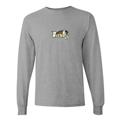 Men's Siena Saints Logo Gildan Heavy Cotton Long Sleeve T-Shirt