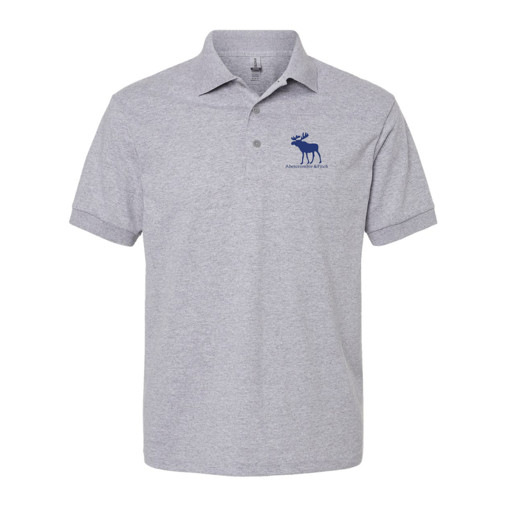 Men's Abercrombie & Fitch Moose Logo Gildan Dry Blend Jersey Polo