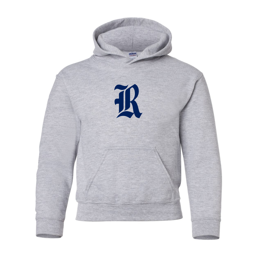 Youth Rice Owls Logo Gildan Heavy Blend  Hooded Sweatshirt
