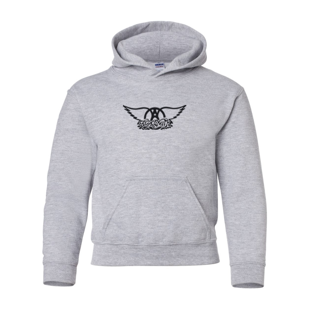 Youth Aerosmith Logo Gildan Heavy Blend  Hooded Sweatshirt