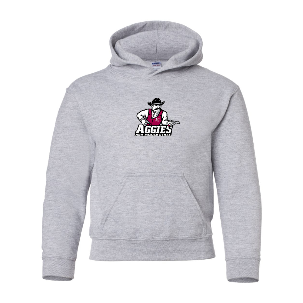 Youth Aggies New Mexico State Logo Gildan Heavy Blend  Hooded Sweatshirt