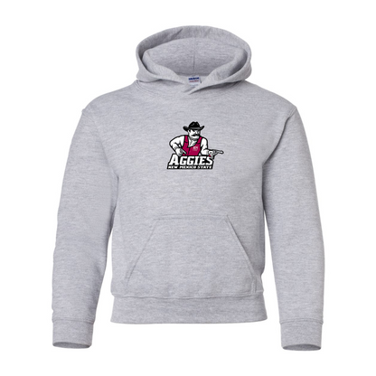 Youth Aggies New Mexico State Logo Gildan Heavy Blend  Hooded Sweatshirt