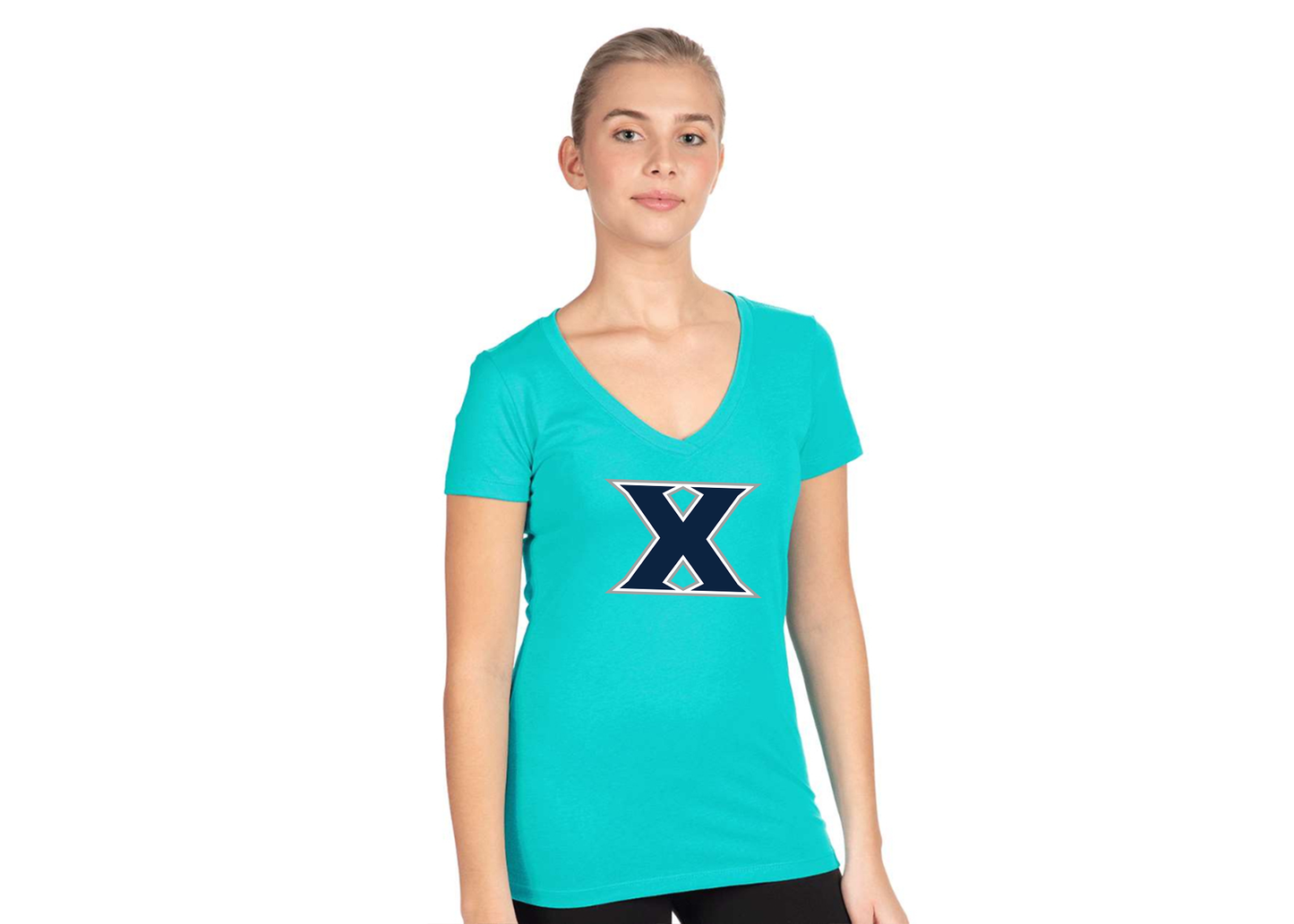 Women's Xavier Musketeers Next Level V-Neck T-Shirt