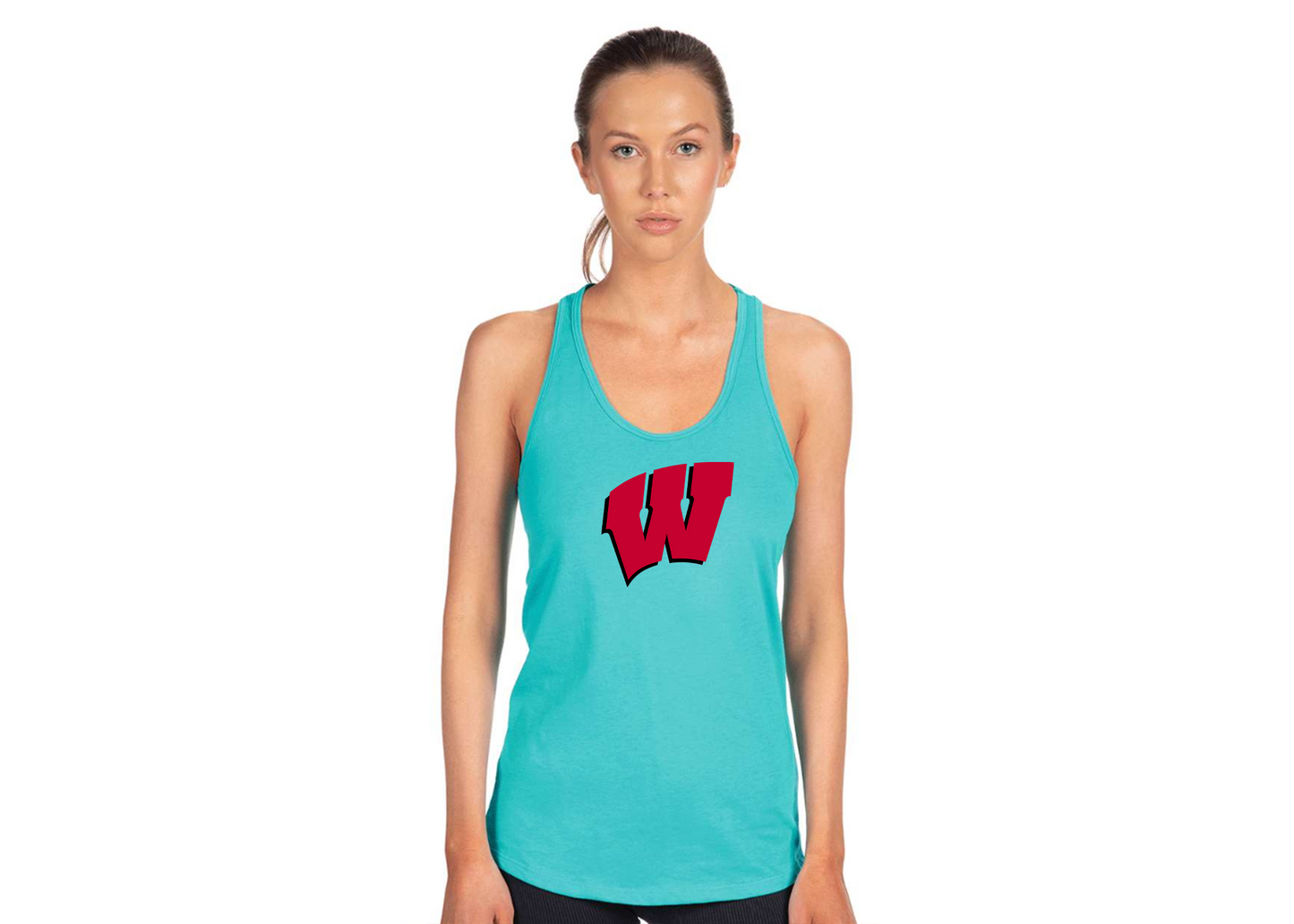 Women's Wisconsin Badgers Next Level Ideal Racerback Tank