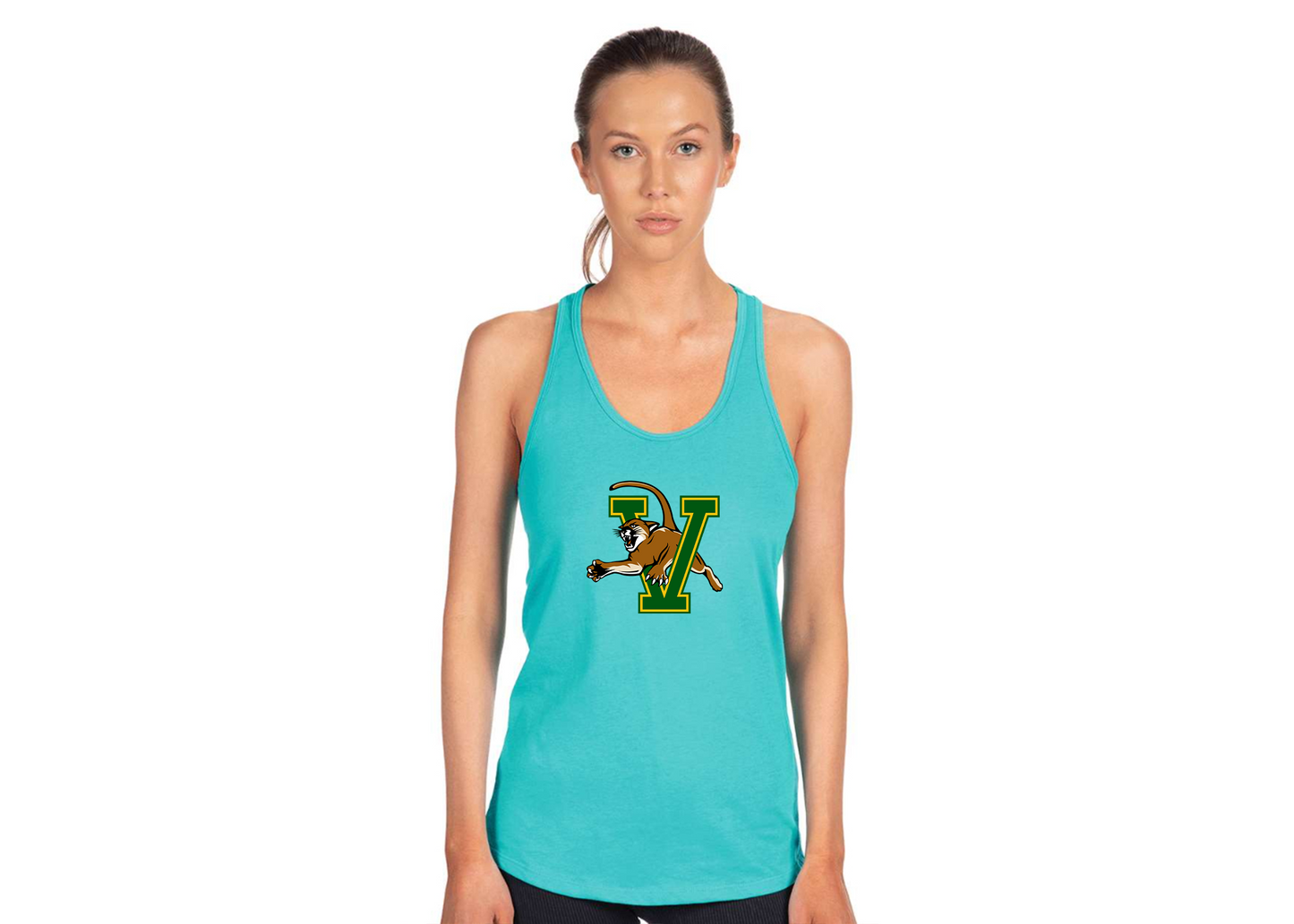 Women's Vermont Catamounts Next Level Ideal Racerback Tank