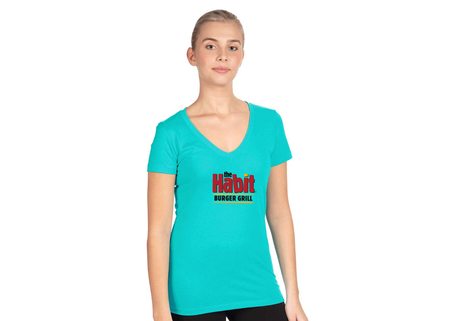 Women's The Habit Burger Grill Next Level V-Neck T-Shirt
