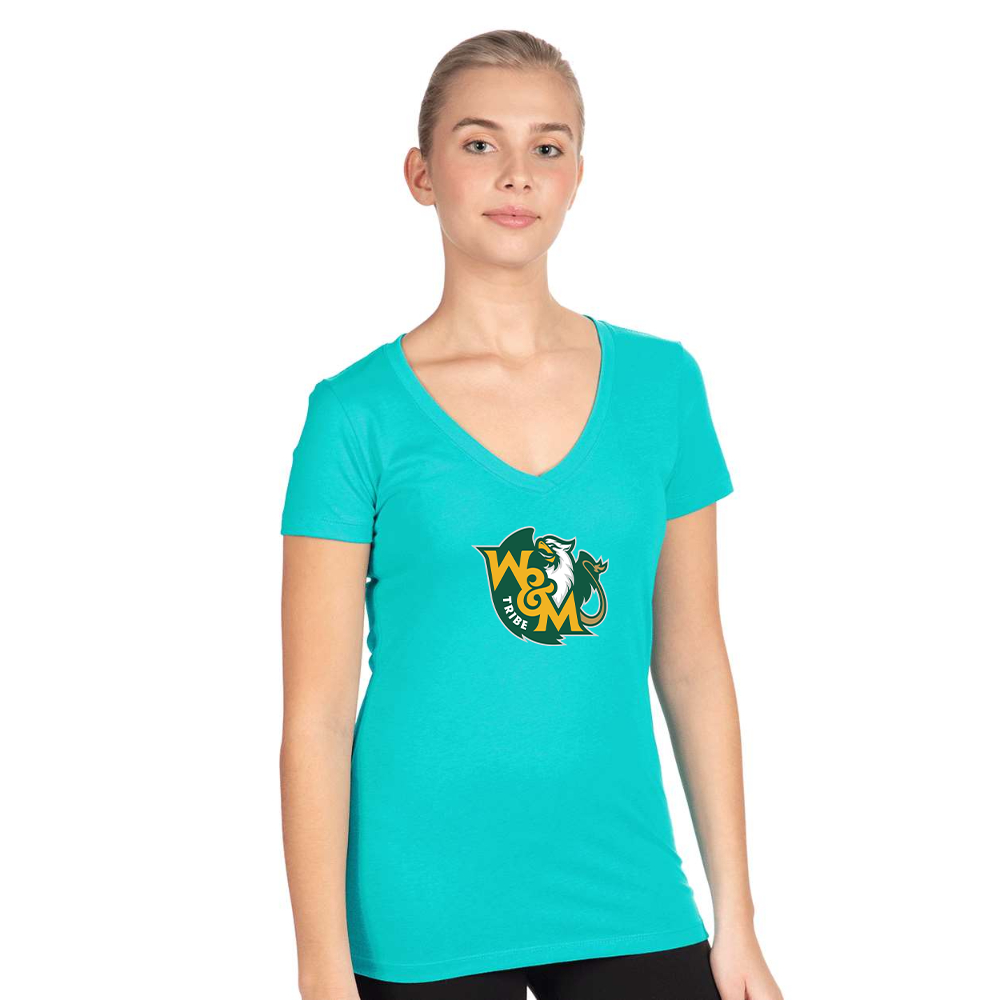 Women's William and Mary Tribe Next Level V-Neck T-Shirt