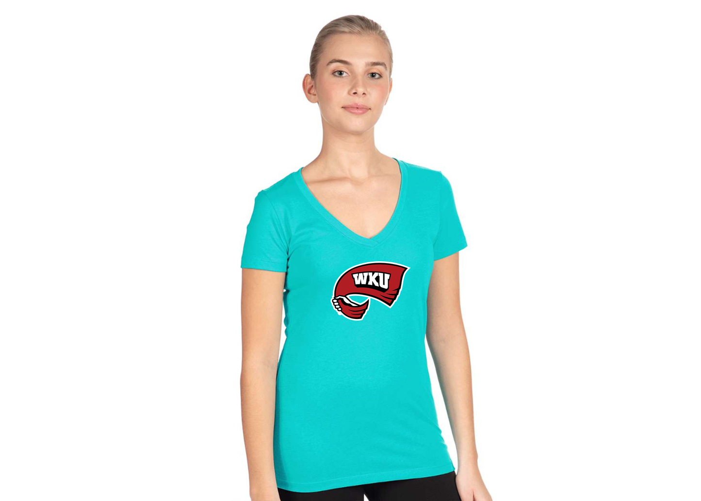 Women's Western Kentucky Hilltoppers Next Level V-Neck T-Shirt