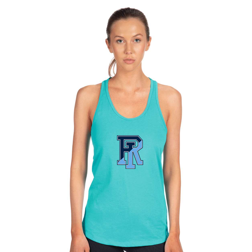 Women's Rhode Island Rams Logo Next Level Ideal Racerback Tank