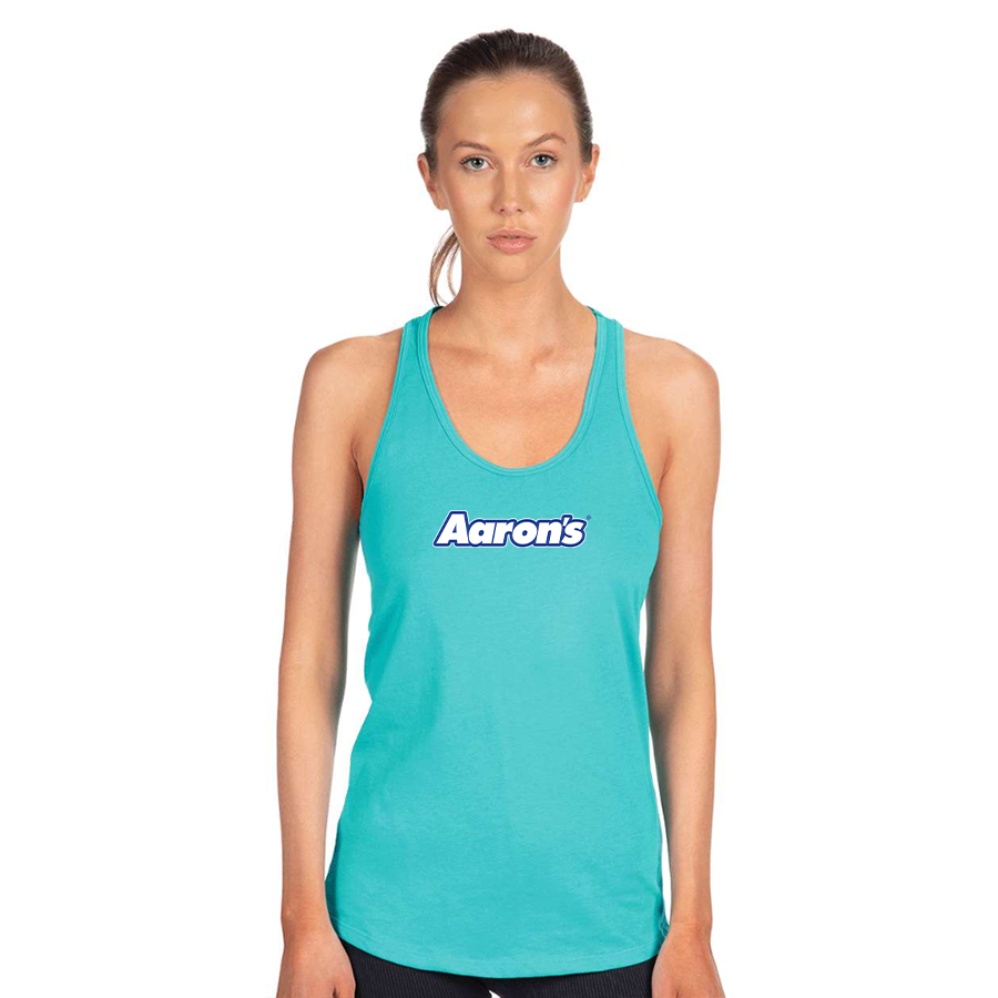Women's Aaron_s Logo Next Level Ideal Racerback Tank