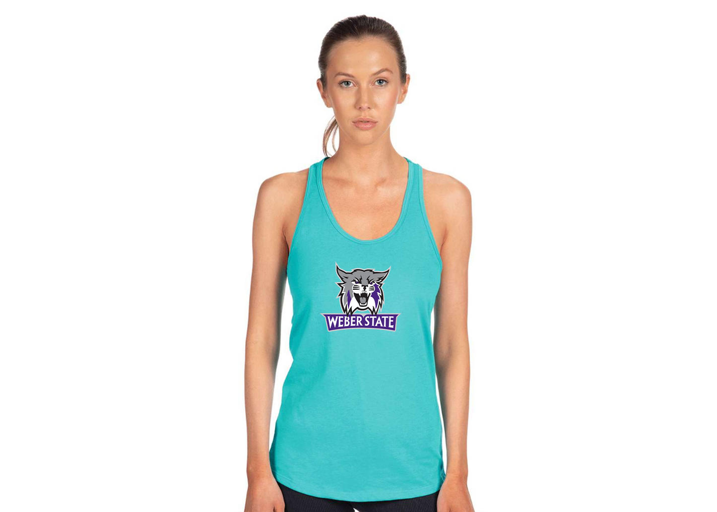 Women's Weber State Wildcats Next Level Ideal Racerback Tank