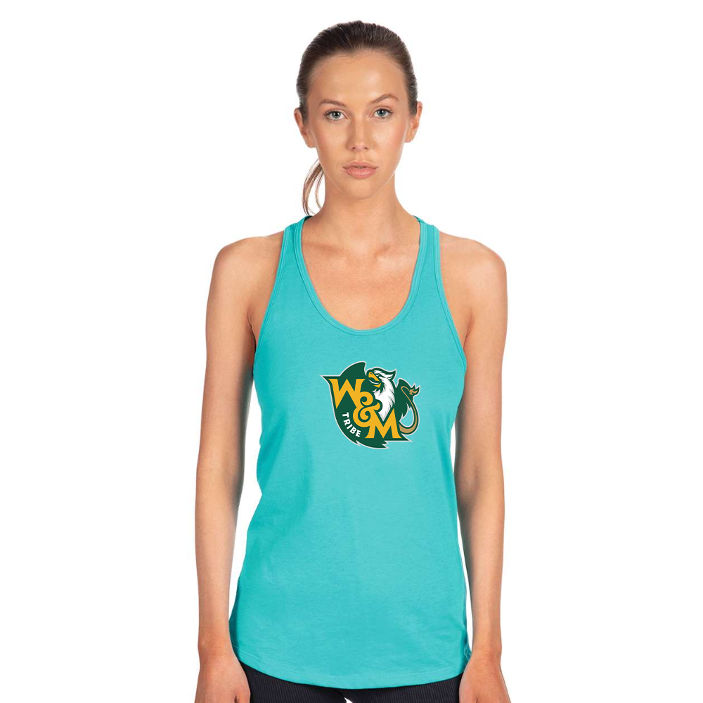 Women's William and Mary Tribe Next Level Ideal Racerback Tank