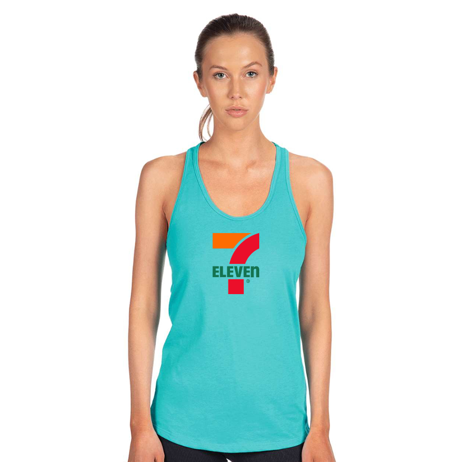 Women's 7 Eleven Logo Next Level Ideal Racerback Tank