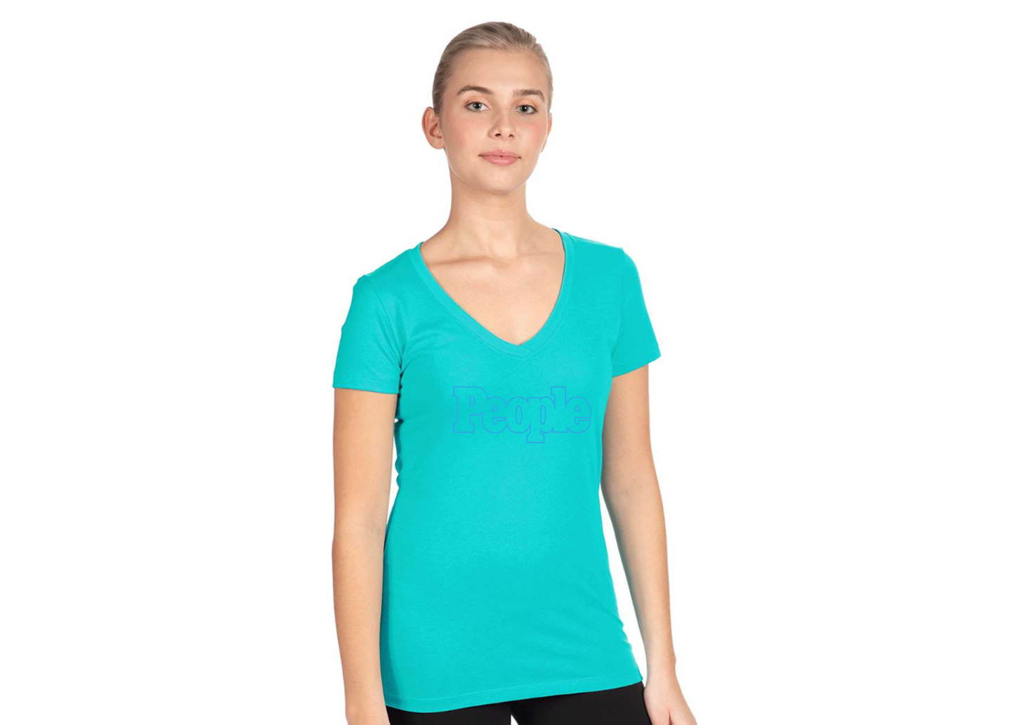 Women's People Magazine Logo  Next Level V-Neck T-Shirt